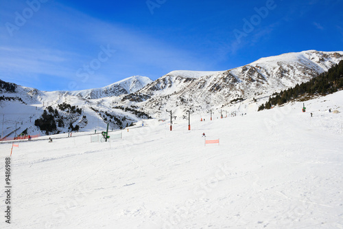 Ski resort on a sunny winter day © Marlee