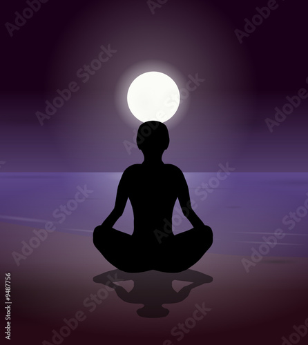 Méditation devant la lune