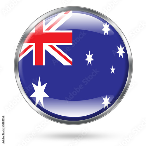 Australia Flag icon button series