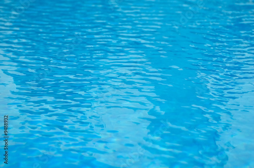 Blue water in pool © yocar