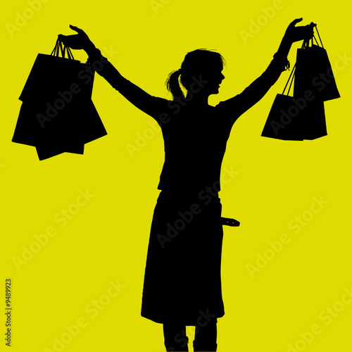femme shopping