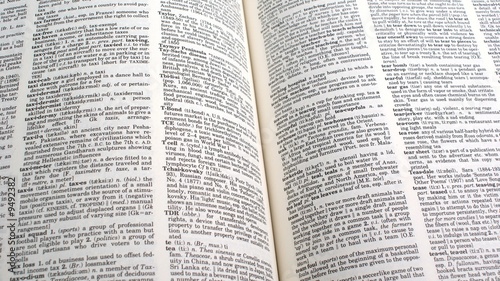 Open dictionary photo