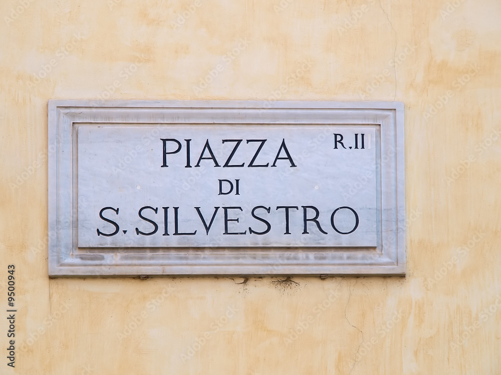 strassen von rom, italien, piazza di s. silvestro strassen von rom, italien, piazza di s. silvestro