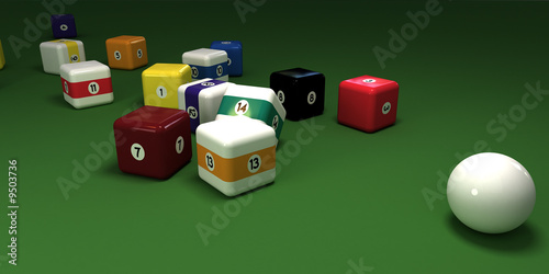 Cubic billiards balls 4