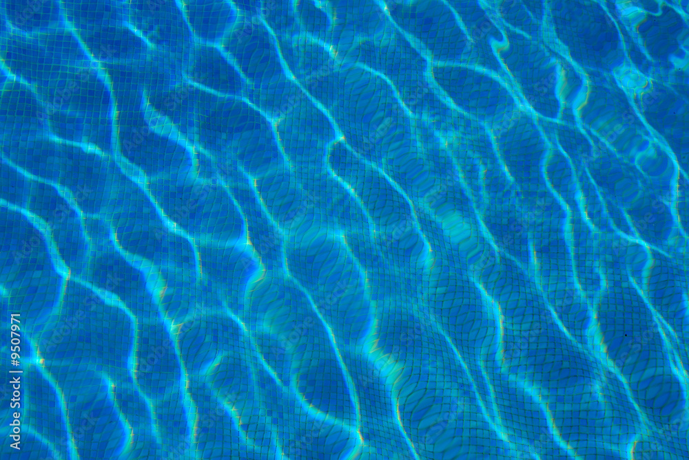 blue water surface with ripples