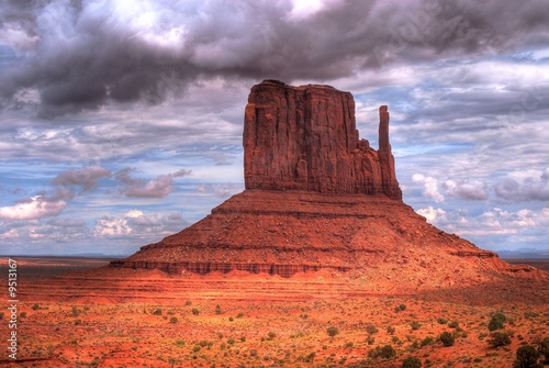 Stormy weather over Monument Valley