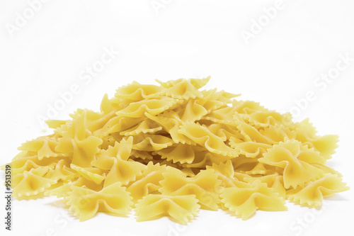 pasta on white