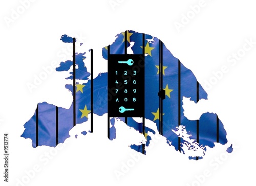 Schilderij op canvas Contrôle de l'immigration en Europe