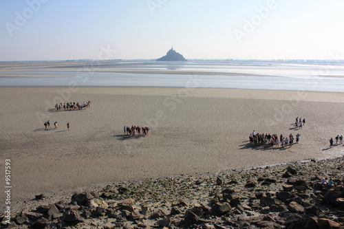 vue sur la baie du mont saint michel