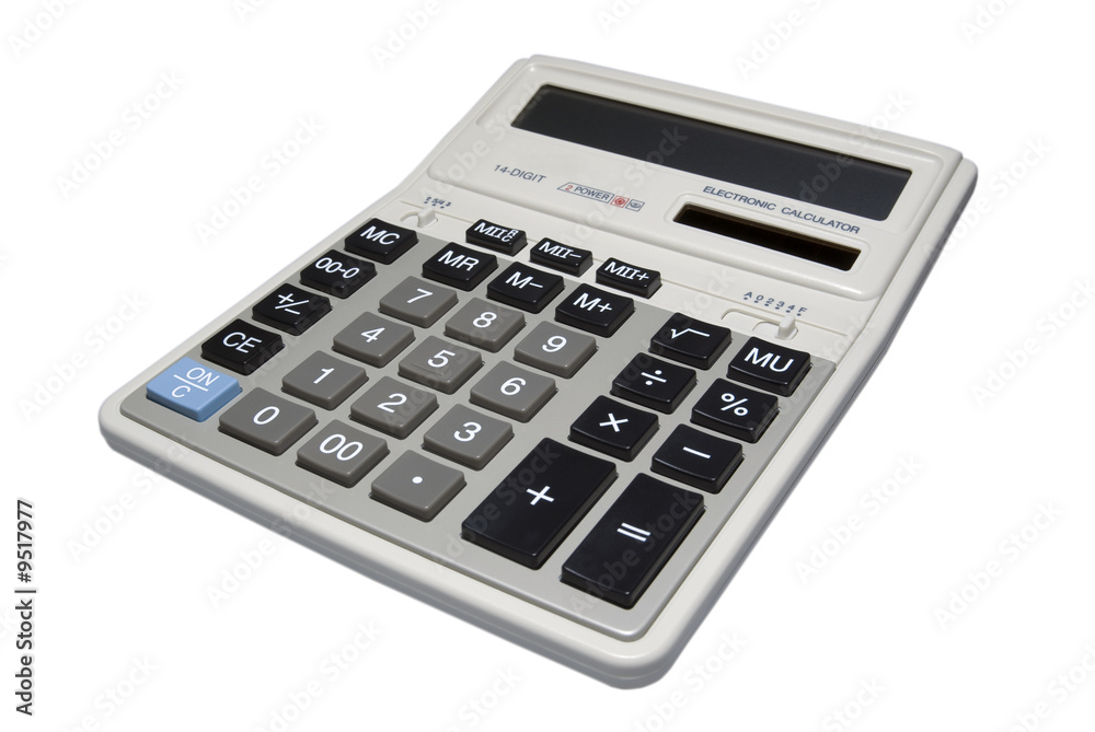Calculator isolated on white background with clipping path. Calculator isolated on white background with clipping path.