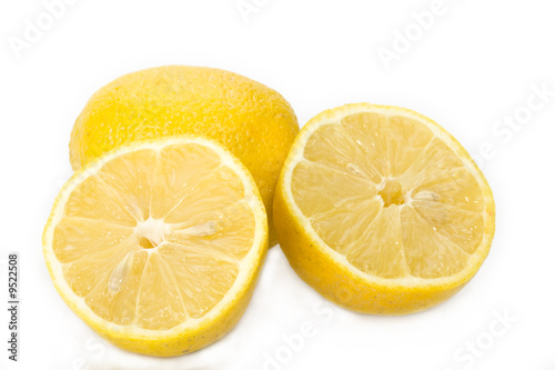 detail of a slices lemon