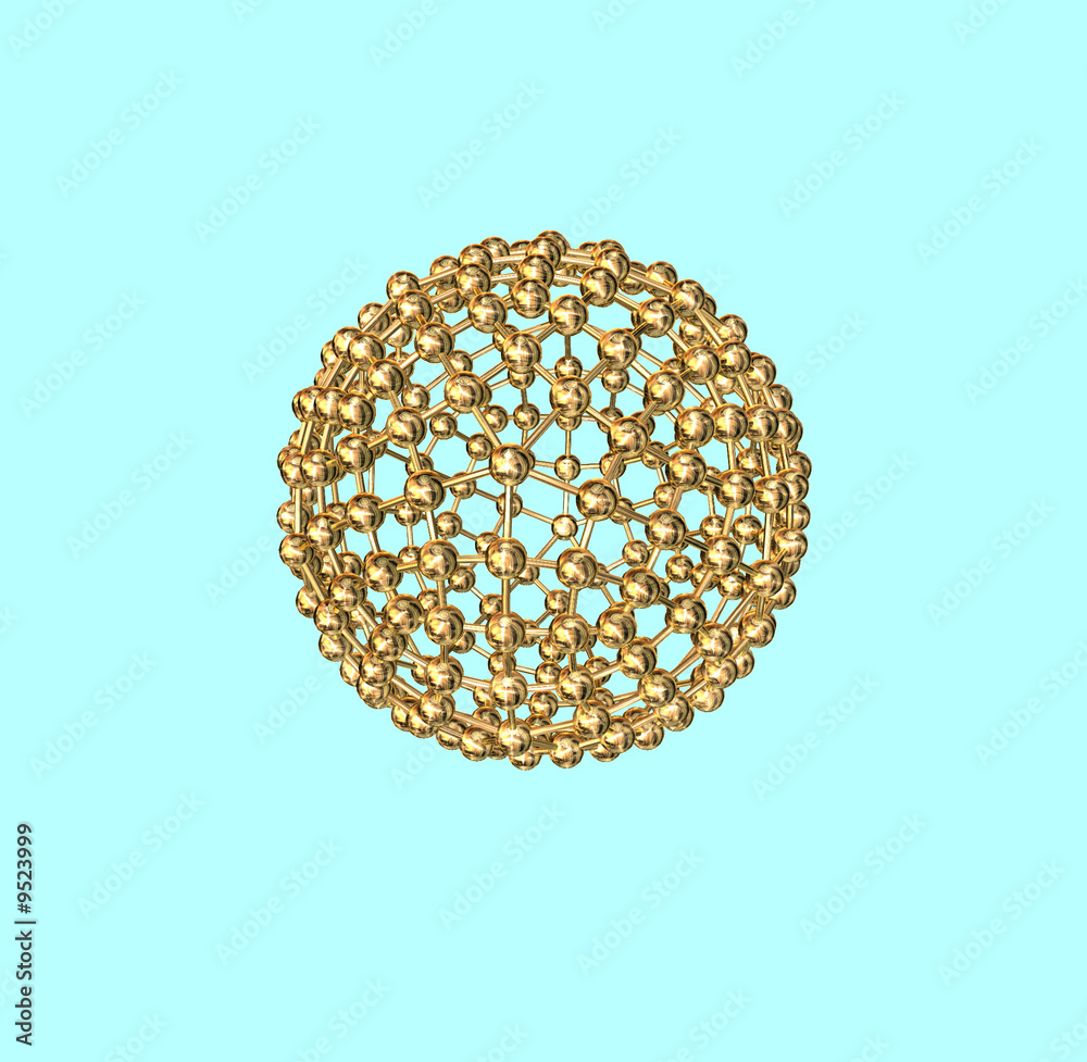Goldene Atom-Kugel #4