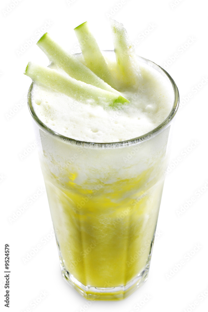 Fruit Healthy Cocktail from Pineapple, Lime and Apple Fruit Healthy Cocktail from Pineapple, Lime and Apple