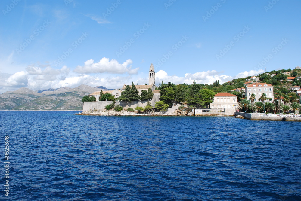 Naklejka premium Baie dans les Iles Elaphites