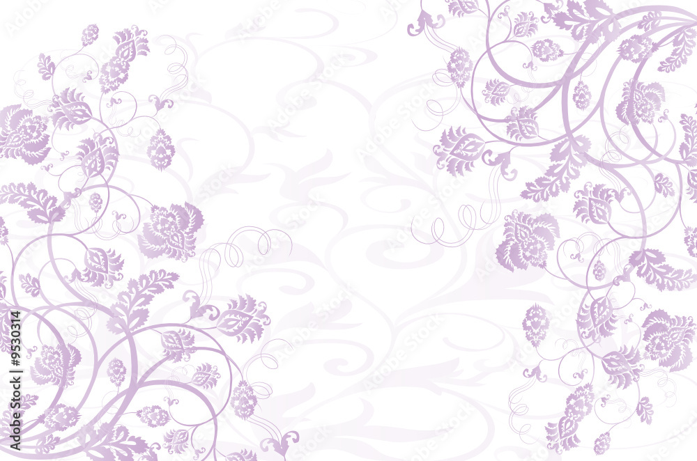 floral mauve pastel