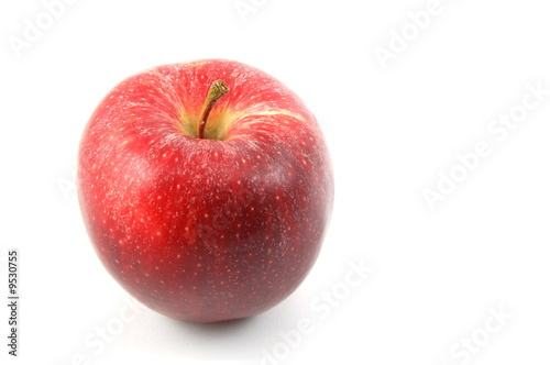 fresh red apple isolated on a white background