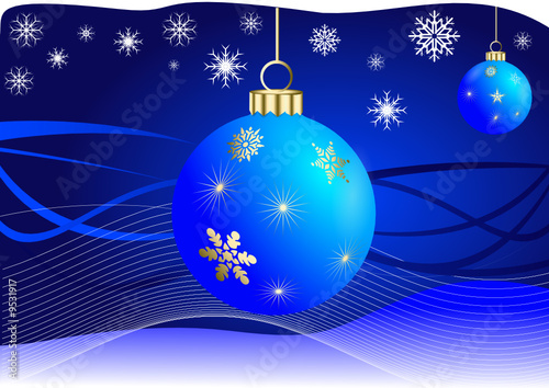 arrière-plan bleu de Noël