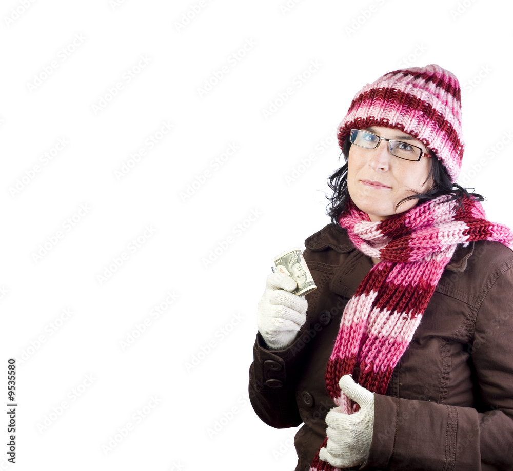 adult christmas woman thinking in what to buy adult christmas woman thinking in what to buy