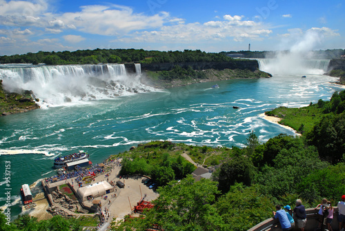 Niagara Falls, American and Canadian falls, US, Canada #9537153