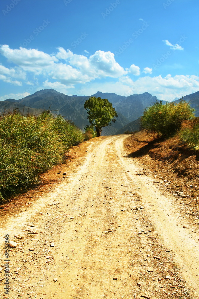 Road in mountain Road in mountain