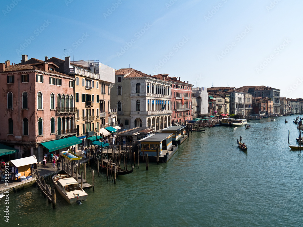 Canal grande panorama in Venice, Italy