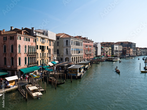 Canal grande panorama in Venice  Italy