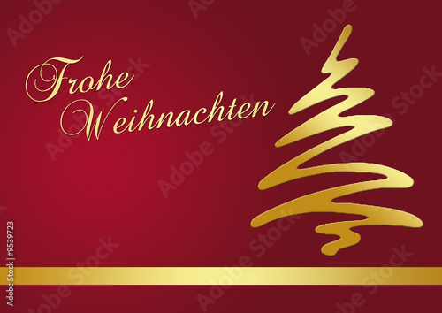 Weihnachtskarte Frohe Weihnachten