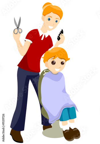 Boy Getting Haircut