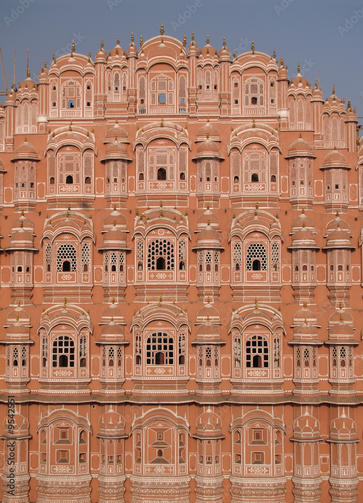 Hawa Mahal Palace in Jaipur, India. Place of the winds