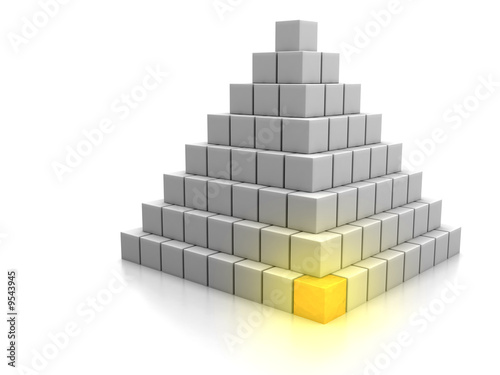 Slika na platnu Computer generated concept of cornerstone