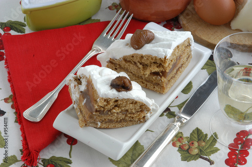 Torta di castagne - Kastanientorte - Dolci Trentino Alto A. photo