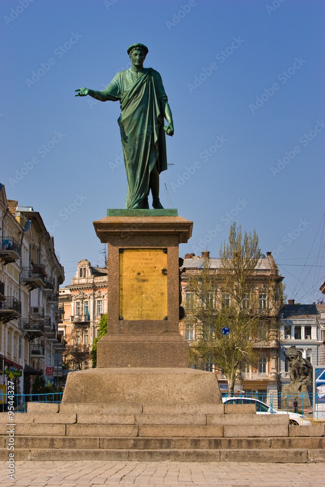 Fototapeta premium Duk de Reshilietmonument in the Ukrainian city, Odessa
