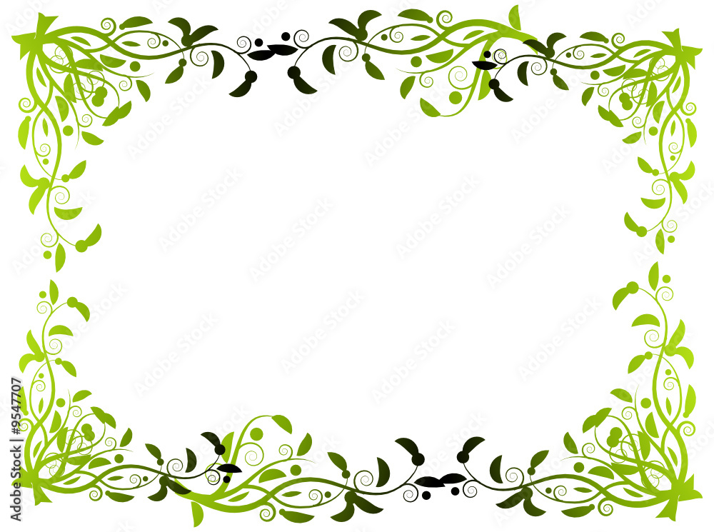 Abstract floral frame