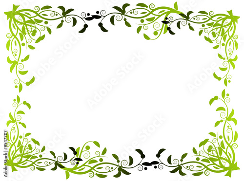 Abstract floral frame