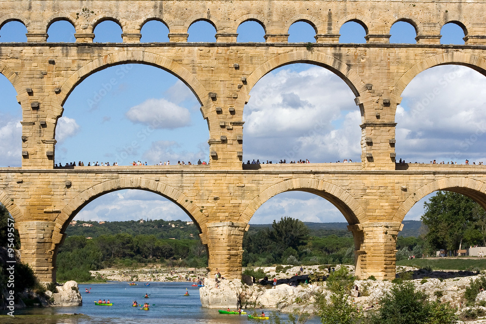 Fototapeta premium Ouvrage d'art - Aqueduc romain - Pont du Gard