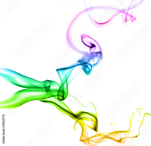 Abstract colorful smoke