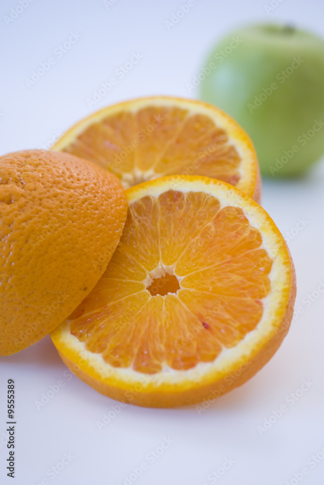 Fresh fruit, a tropical orange on white backgroud Fresh fruit, a tropical orange on white backgroud