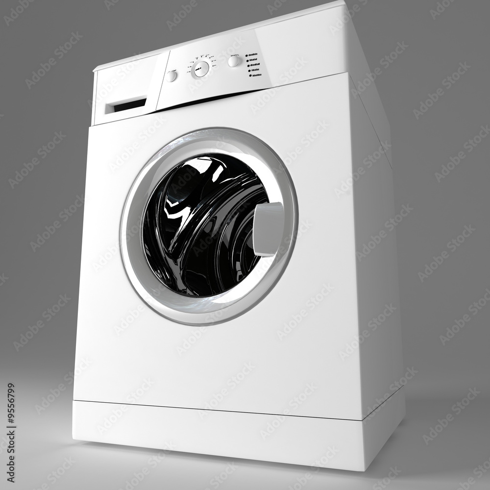 fine 3d image of  washing machine