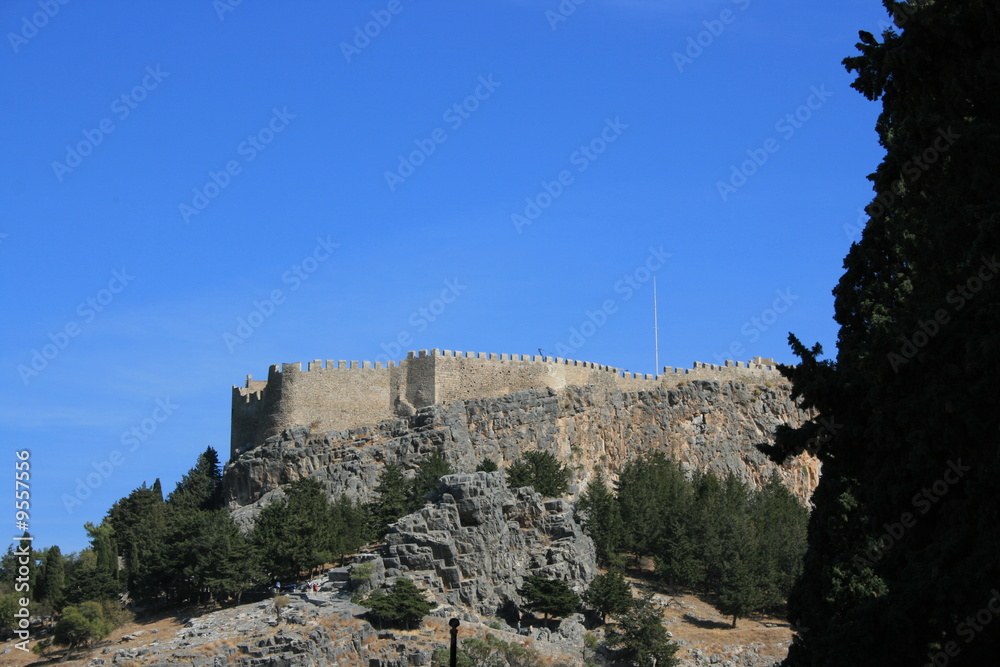 Fototapeta premium Fortification de lindos