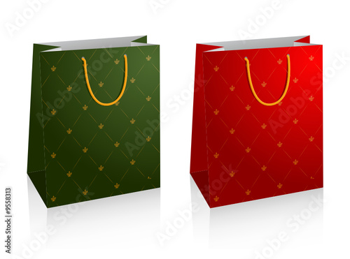 Vector shopping bags