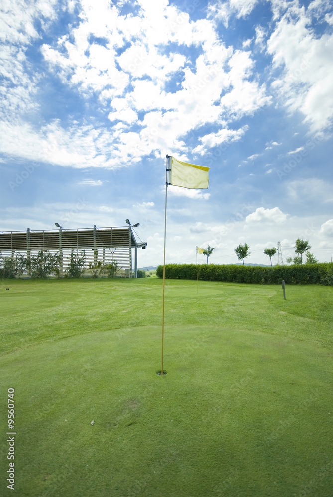 Obraz premium Golf club view of putting green - sport