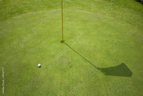 Golf club view of putting green - sport