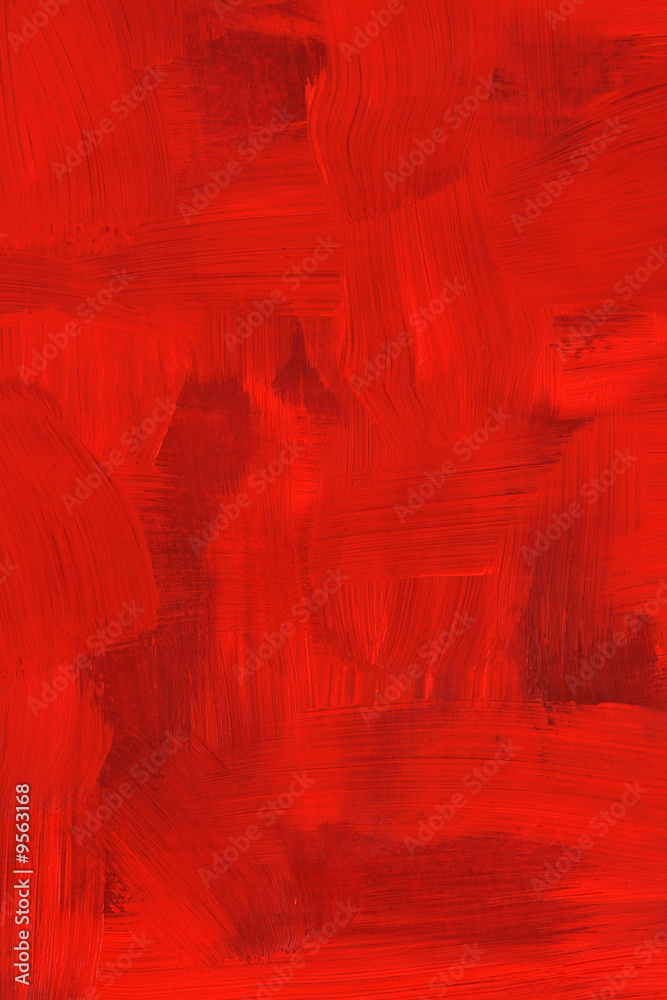 Abstract crimson oil painting. Highly detailed brush strokes.