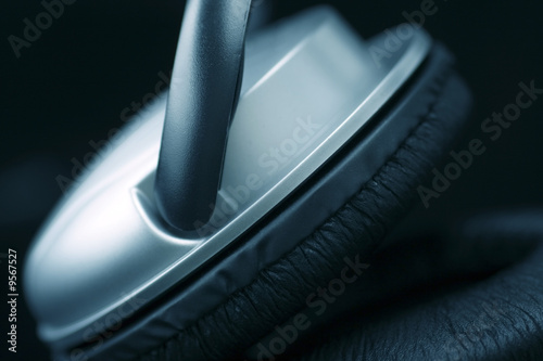 headphones with shallow depth of field