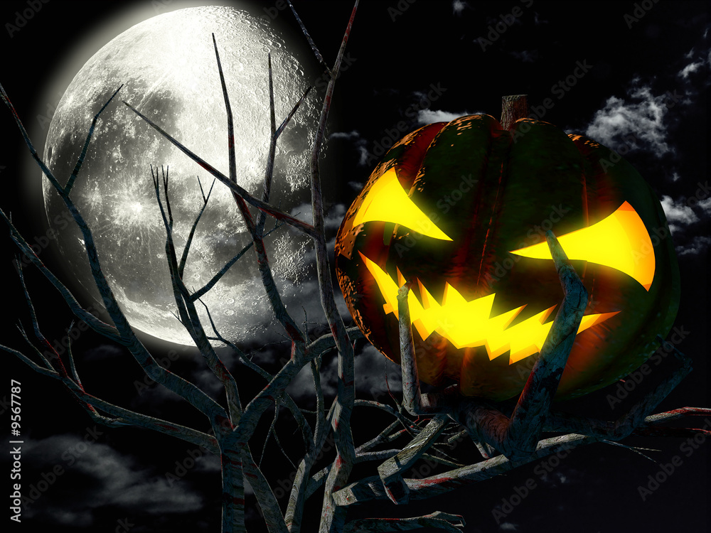La notte di Halloween Stock Illustration | Adobe Stock