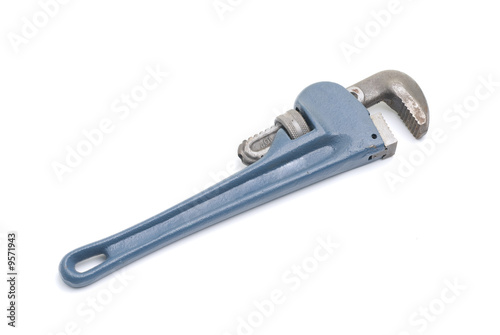 Adjustable Spanner Isolated on White Background © buteo