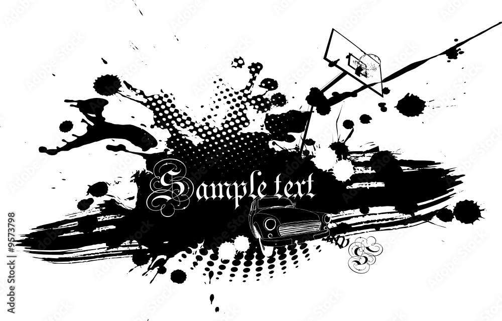 Obraz premium Abstract illustration on white background.