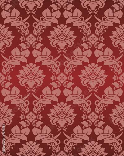 Damask wallpaper executed in a vector
