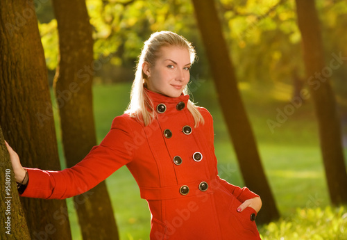 Beautiful young woman outdoors