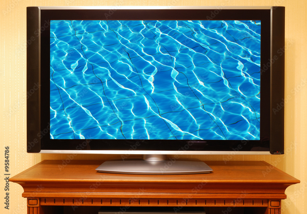 Fototapeta premium Plasma panel. Both pictures are made by me.